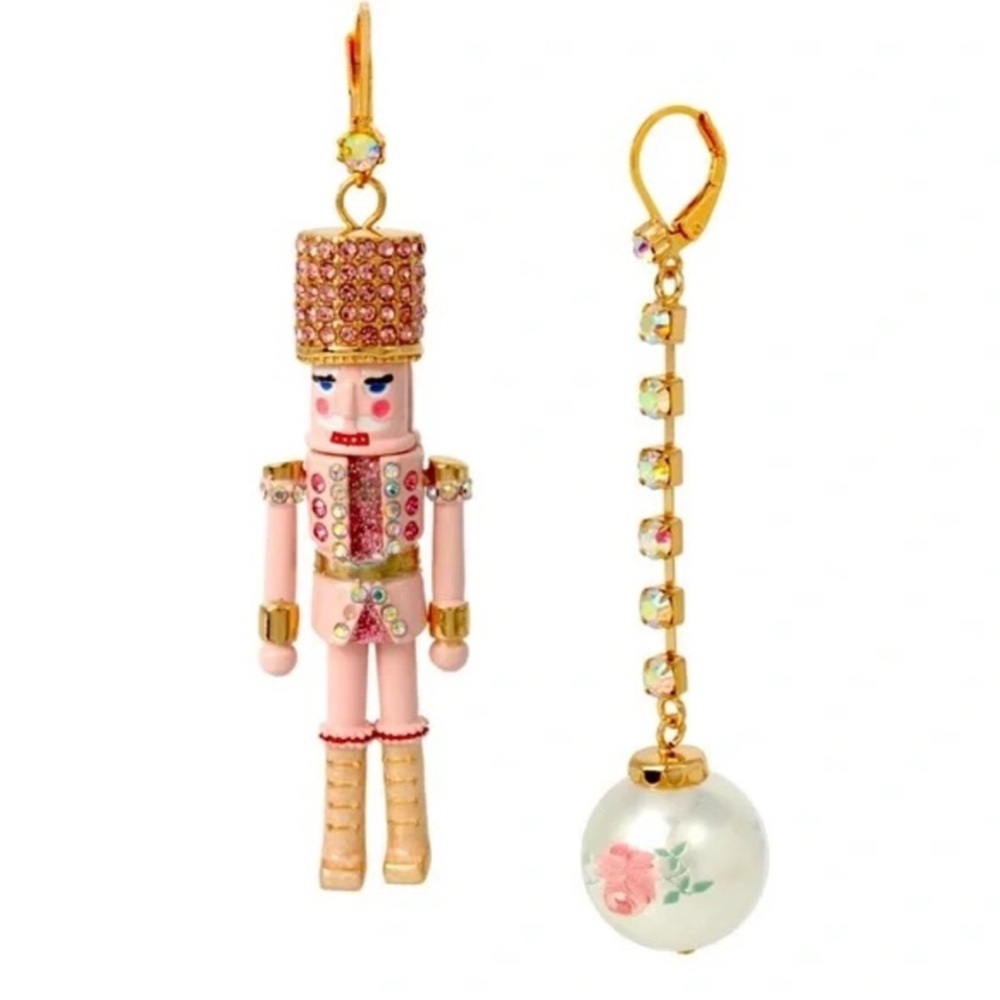 Whimsical Nutcracker and Pearl Charm Set